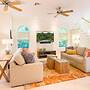 Waterfront Pink House With Private Dock Pool