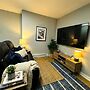 Historic Apt King Bed Workspace