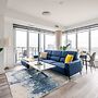 High Rise 1BR Condo w Balcony & Beautiful Views