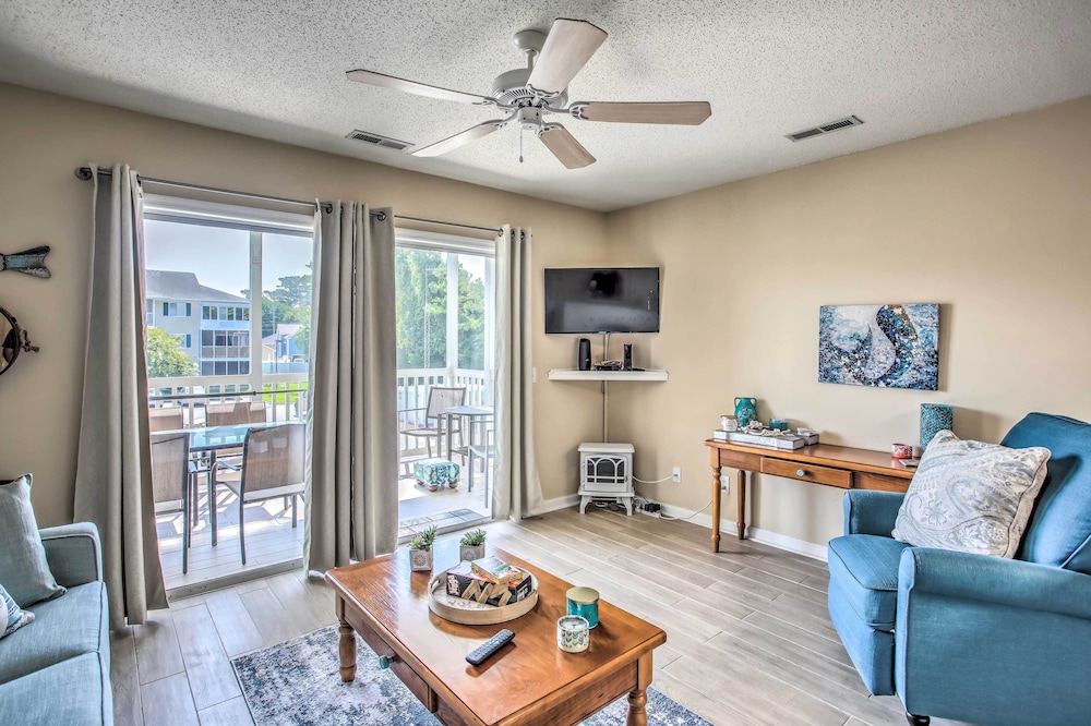Sunny N Myrtle Condo w/ Pool < 2 Mi to Beach!