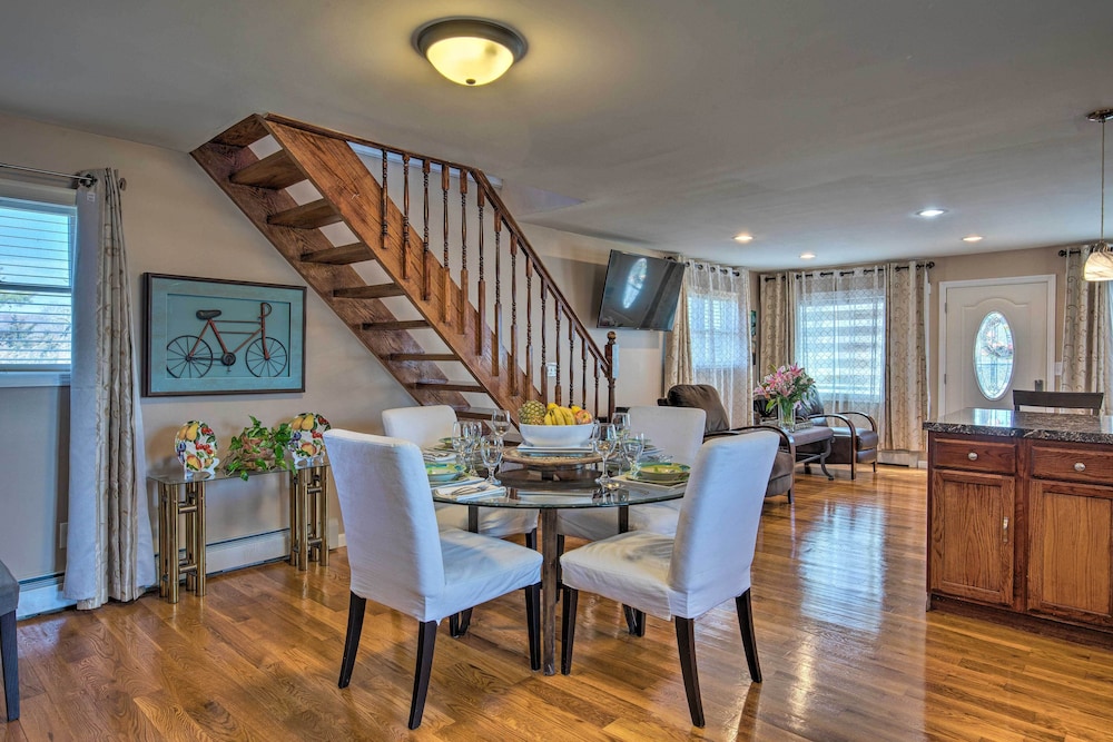 Waterfront Home w/ Large Deck & Dock on Narrow Bay