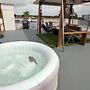 Cozy and Modern Apartment Black & White With Jacuzzi on Terrace