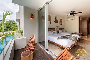 NHOA 207C Lux 1BR Condo Pool View at Aldea Zama