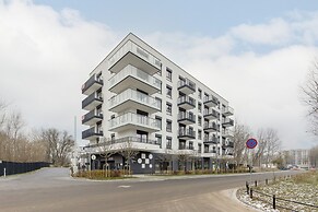 Dark Blue and Grey Apartment by Renters