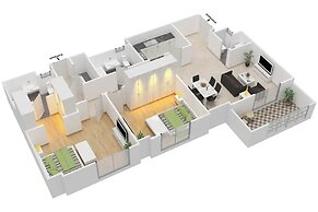LUX The JBR BlueWaters View Suite 2