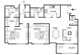 LUX The JBR BlueWaters View Suite 2