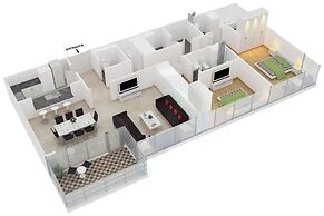 LUX The JBR Beach Sea View Suite