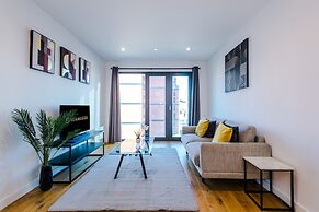Sleek Apartment with Wine Fridge
