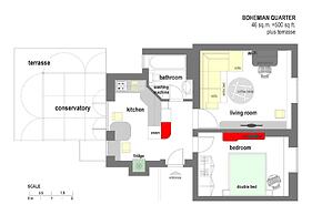 On The Terrace La Vida Joy Mansard Top Kitchen