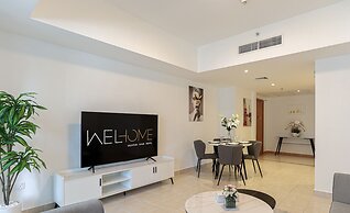 WelHome - Mesmerizing 1BR Apartment in Damac Waves A