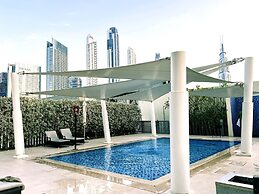 Downtown Escape Lush 2BR w Burj Khalifa View