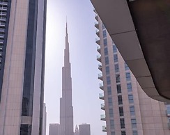 Damac Mall Street near Burj Khalifa