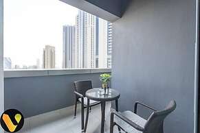 Damac Mall Street near Burj Khalifa