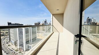 Spacious Studio Apartment Burj View with Balcony Free Parking by Belvi