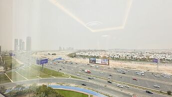 Spacious Studio Apartment Burj View with Balcony Free Parking by Belvi