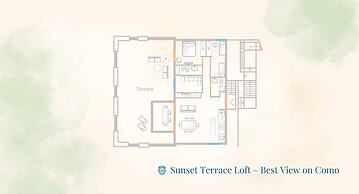 Sunset Terrace Loft Best View on Como