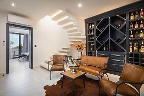 white residence with pool room