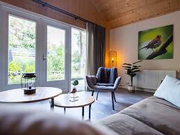 Forest Lodge in Nature With Pond Views