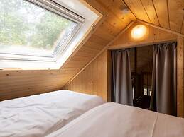 Forest Lodge in Nature With Pond Views