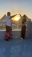 Middle East pyramids view