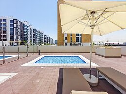 Condo With Burj Khalifa View In City