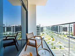 Condo With Burj Khalifa View In City