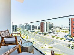 Condo With Burj Khalifa View In City