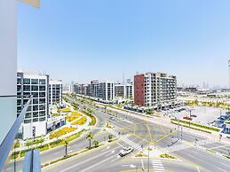 Condo With Burj Khalifa View In City