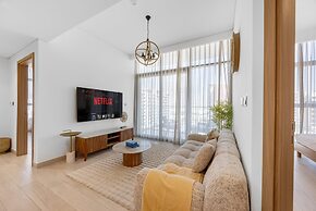 Condo With Burj Khalifa View In City