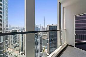 Amazing Studio With Burj Khalifa View