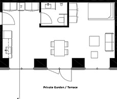 Cool Studio Apartment w Private Terrace - 219