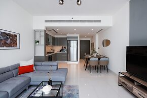 Elegant 2BR Emaar Beachfront Retreat