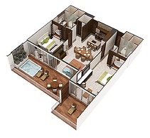 2BD Riviera Maya Ocean View w Luxurious Resort