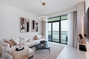 Modern 2BR Emaar Beachfront w Pvt Beach Access