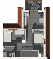2-room Apartment 30 m2, Rewal