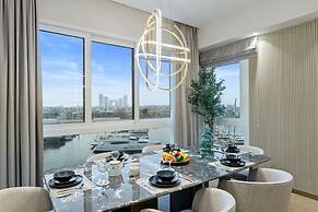 Waterfront 3BR Apt Direct Access to Nakheel Mall