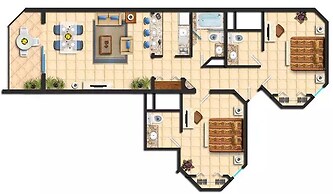2BD Oceanview Villa Del Palmar Cabo