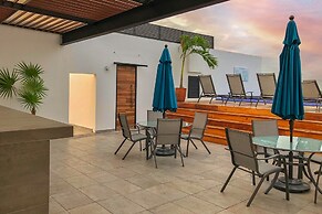 Luxe Condos Complex with Roof Pool