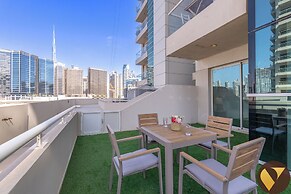 Canal & Partial Burj View Mayfair Tower