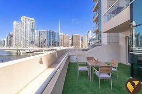 Canal & Partial Burj View Mayfair Tower