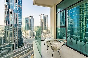 Vibrant 2BR Miami Vibes at Business Bay