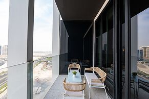 Chic Business Bay Studio Burj View Balcony
