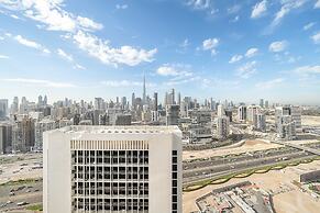 Elegant 1BR With Panoramic Views on Burj Khalifa