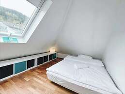 Apartment With Loft and Window Balcony