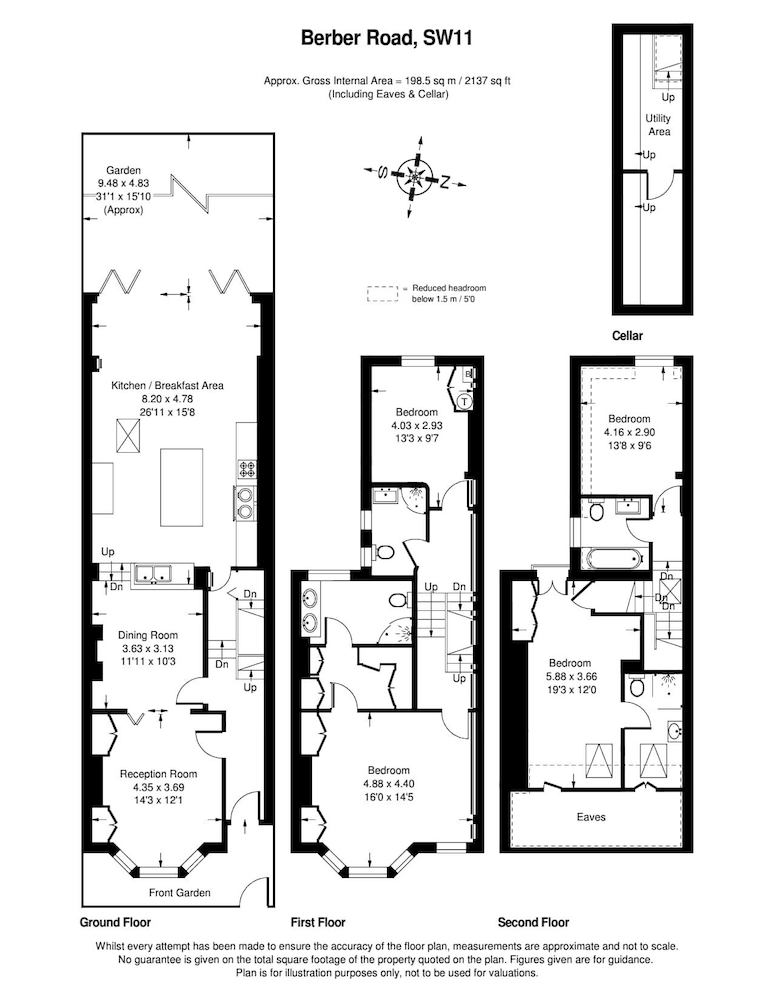 Spacious 4 Bed House, Battersea