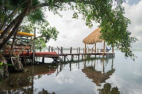Casa Relaxo Waterfront Villa with Private Dock in Bacalar Lagoon