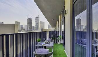 Manzil-1BR Apt with Pool in JVC