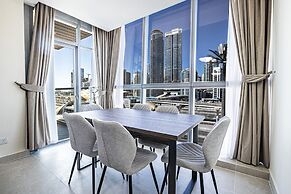 Prime 1BR Global Lake View Mins Metro