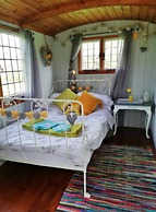 Shepherd's Hut in Romsey With Fire Pit