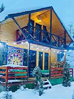 Wooden Huts in Mestia